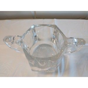 Indiana Glass Creamer Peerless Colonial Six Panel Doubled Handled Mug